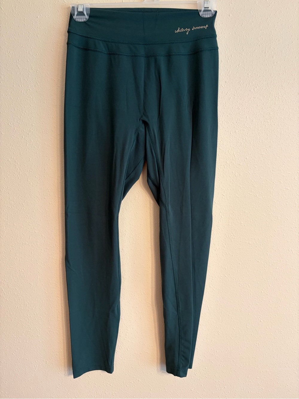 Gymshark x Whitney Simmons High-Waist Active Leggings - Dark Green - Picture 2 of 3